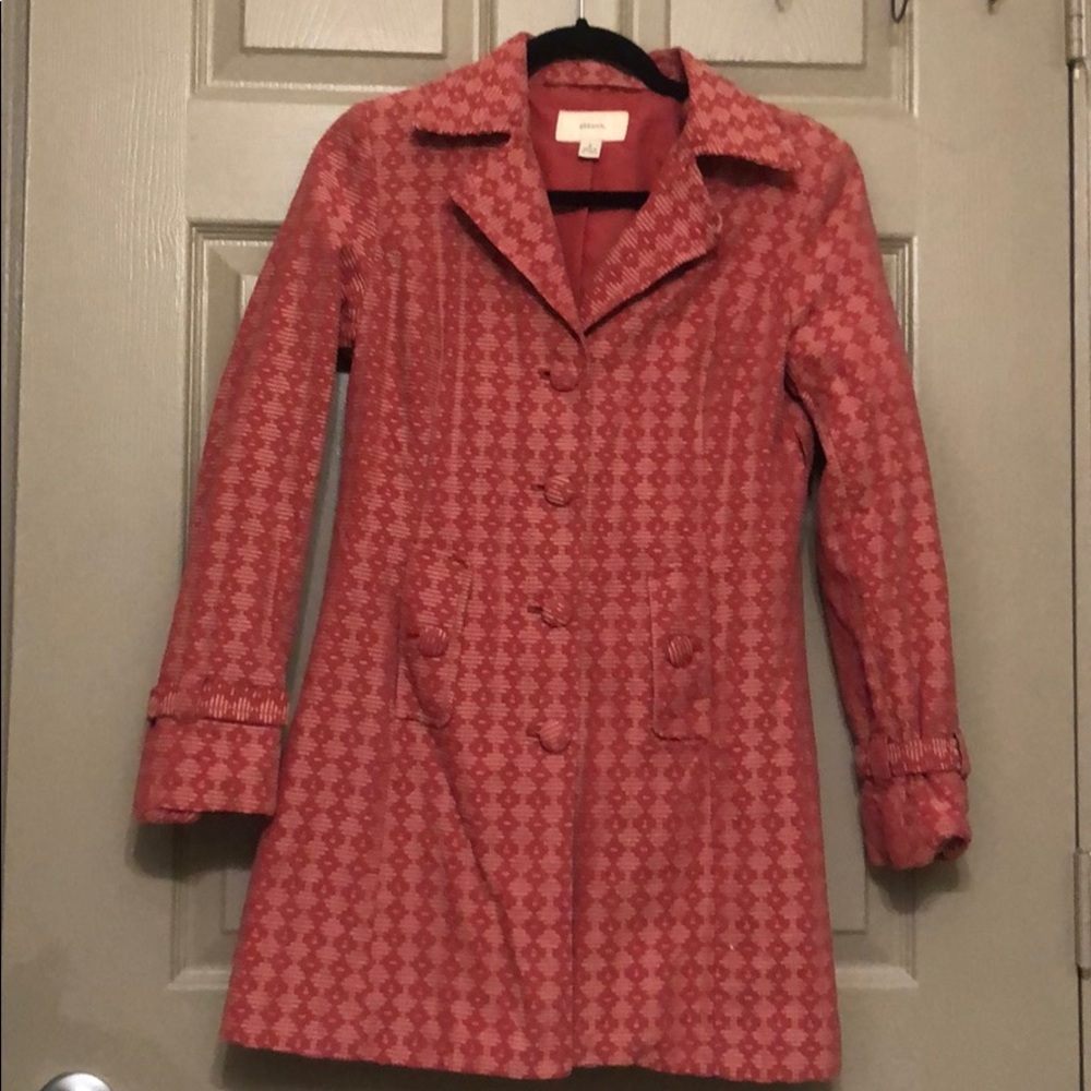 💜 Dusty Pink Button Up Peacoat